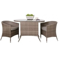 Honeymoon 3pc Dining Setting - Tan